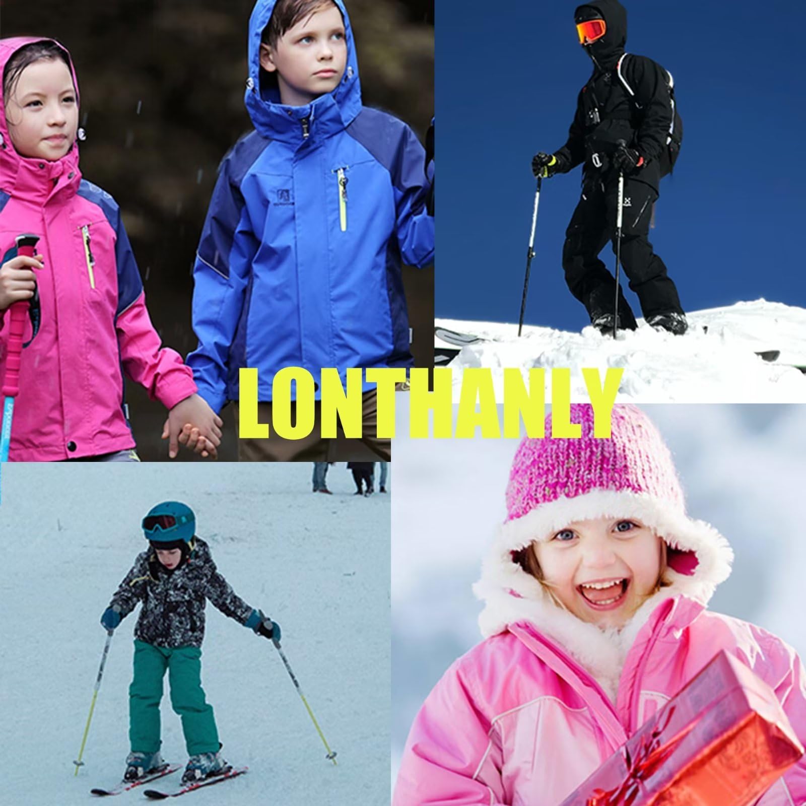 Chaqueta de esquí impermeable para niños y niñas, chaqueta de snowboard con capucha desmontable
