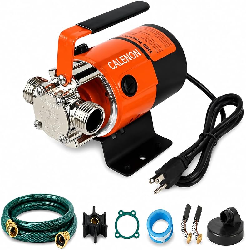 CALENON 115V Water Transfer Pump, 330 GPH Electric Water Transfer Pump