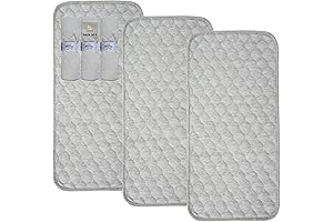 Quilted & Waterproof Blue Snail Baby Changing Pad