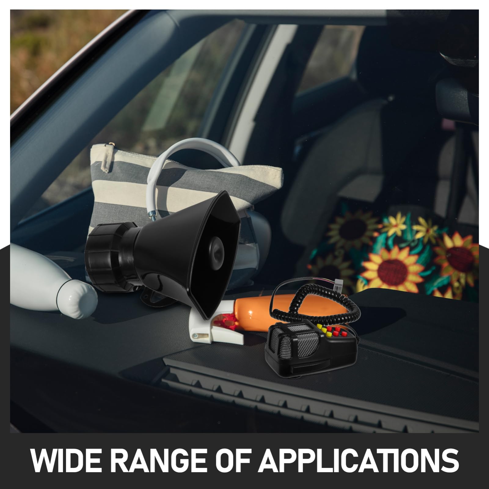 VILLCASE Bocina De Aire De 12 V Y 110 100 W 7 Sonidos Kit De Bocina De Aire Para Camión Trompeta De Tren Individual Para Cualquier Vehículo De 12 V Camión Tren O Automóvil.