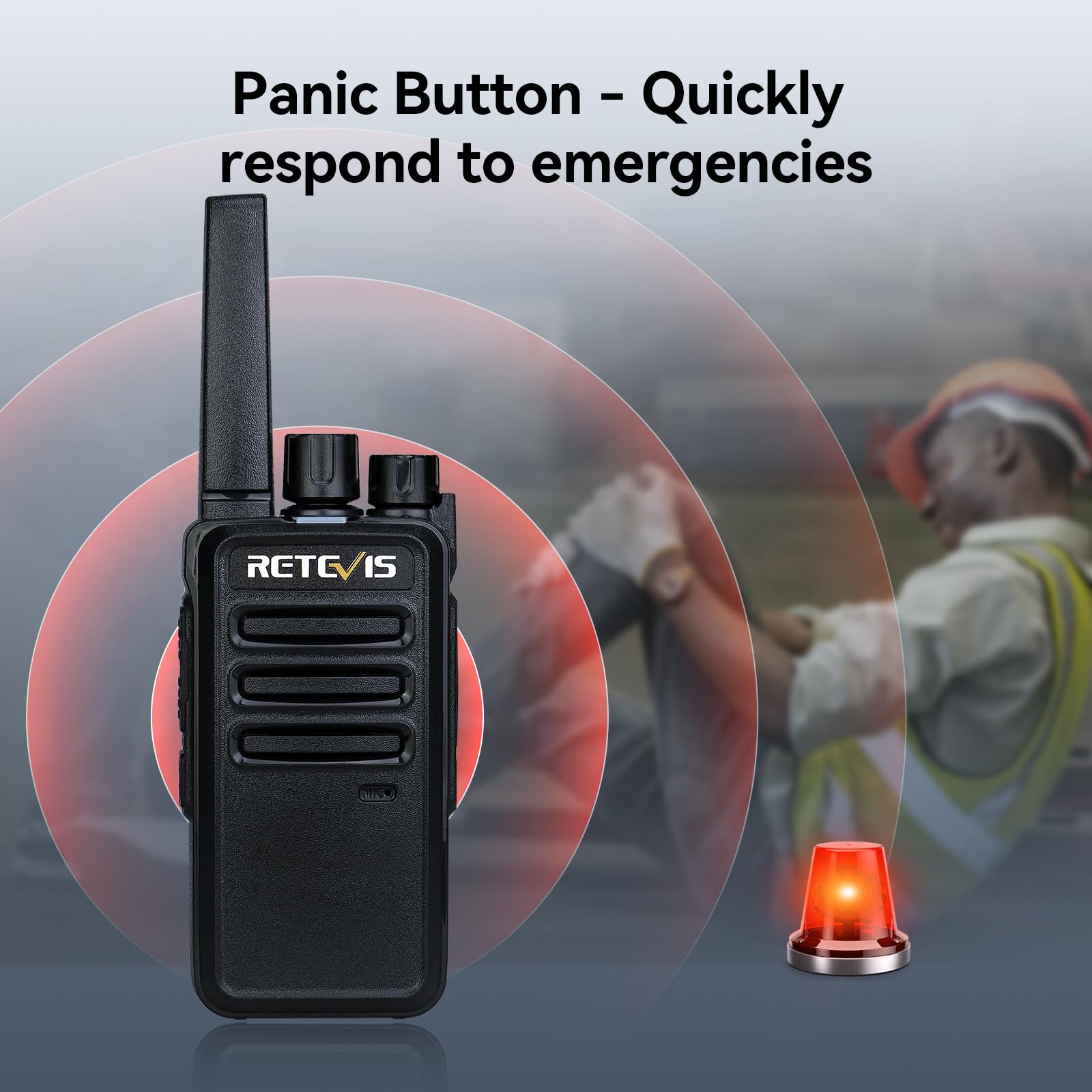 Retevis RT668 Walkie Talkie z Zestawem Słuchawkowym, Radiotelefon PMR446 Bez Licencji, Krótkofalówka Dalekiego Zasięgu z Akumulatorem, Przenośne Radio Dla Bezpieczeństwa, Hotelu (Czarne, 10 Sztuk)