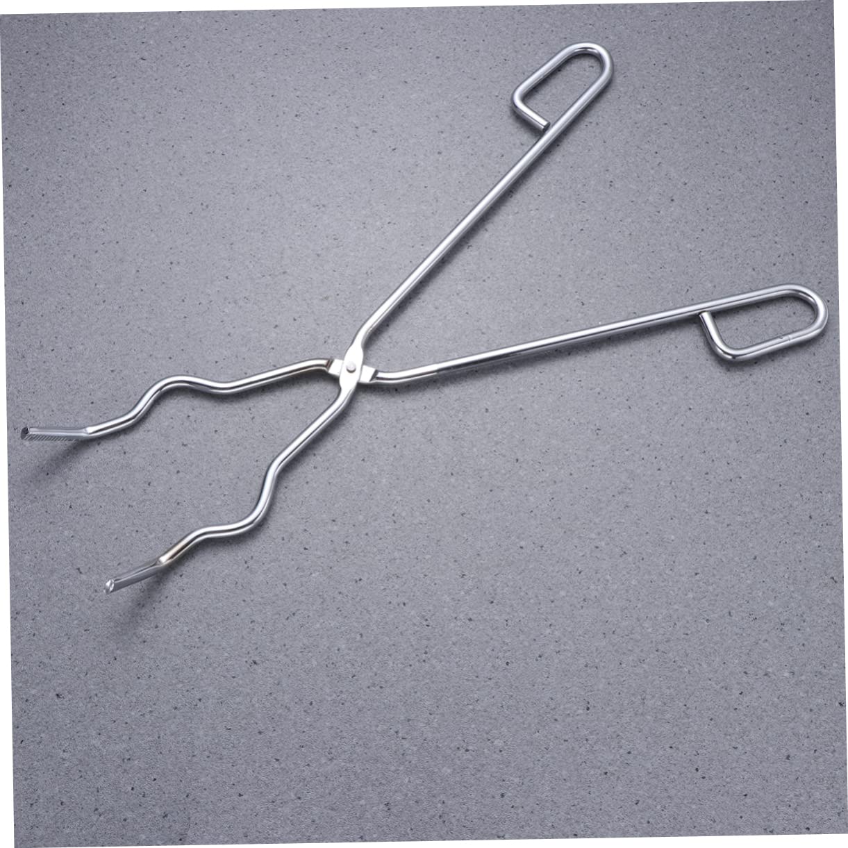 iplusmile Chromstahl-kratzzange Mit Rutschfestem Griff Hitzebeständig Für Tiegel Kolben Und Bechergläser Langlebiges Laborzubehör in Silber