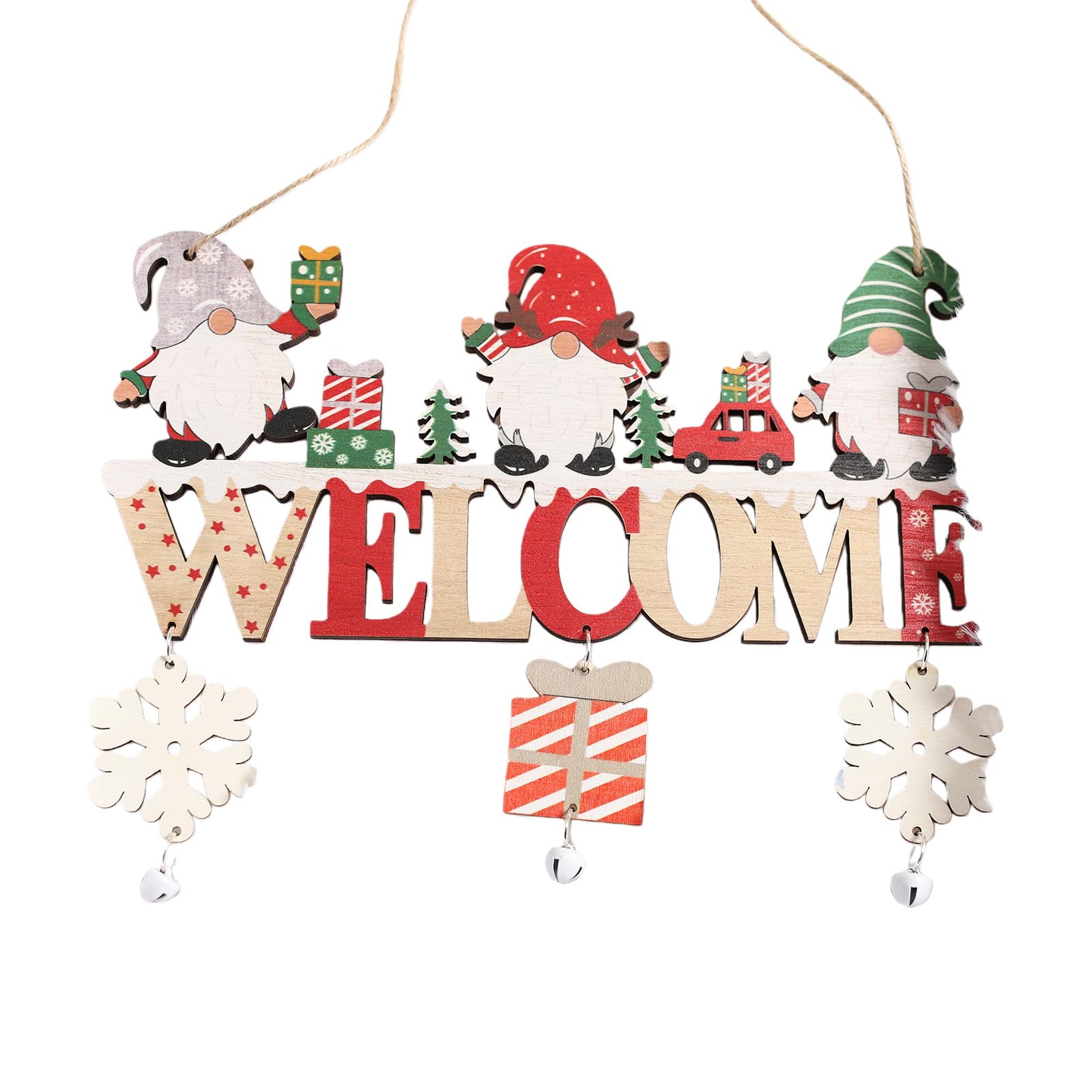 carotoe Wood Christmas Tree Ornament Easy to Hanging with Included Cord Natural Home Decoration for Holiday Season Natural Wood Christmas Decoration