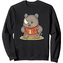 Rugby Rhino Player Jersey 1 Sweatshirt