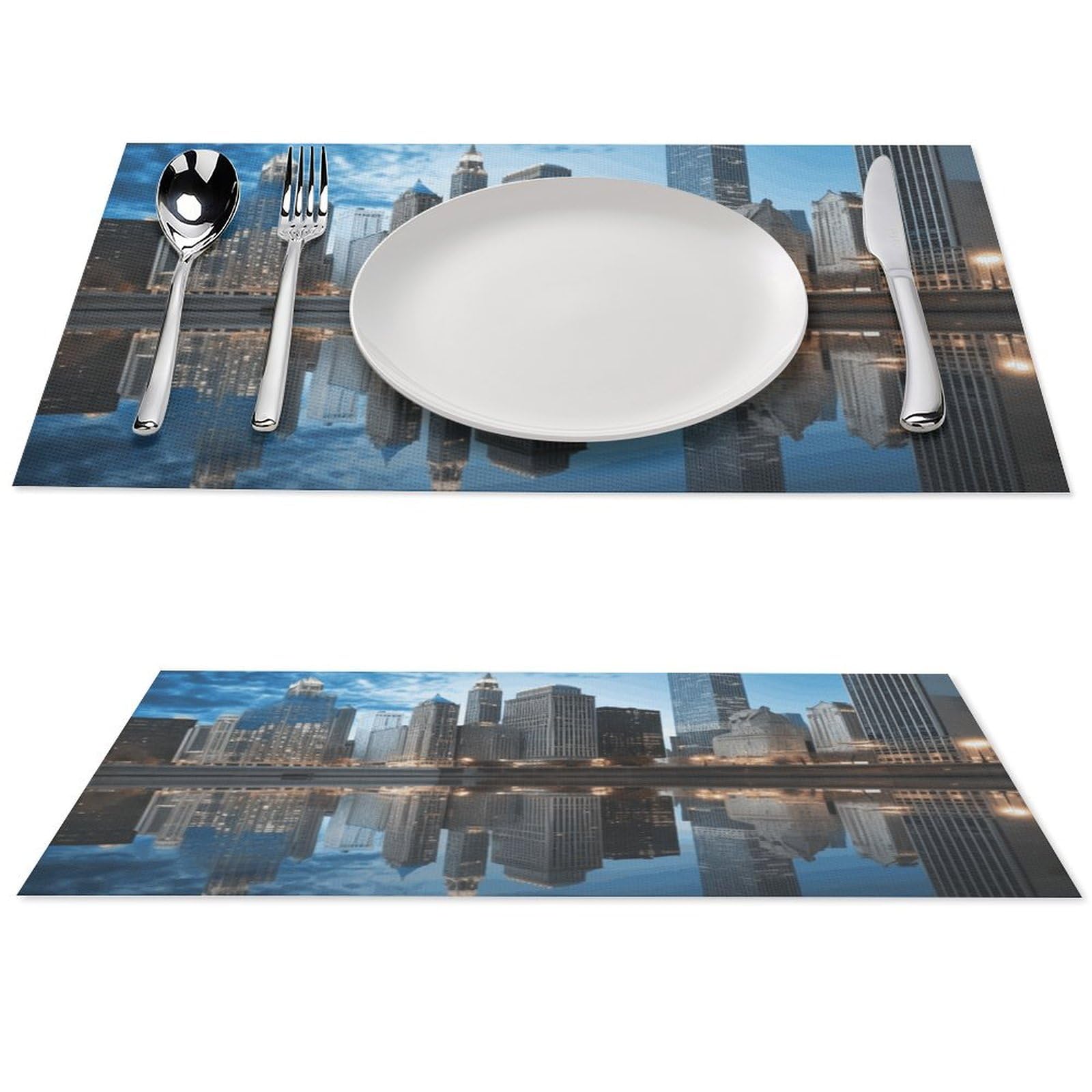 Sets de table Chicago réfléchissants pour sublimer vos dîners en intérieur et extérieur