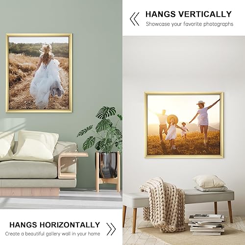 Vista 219 de GULETHUN Marco de fotos de 24 x 36 pulgadas, marco para póster blanco, decoración del hogar, marcos naturales de galería, formato horizontal