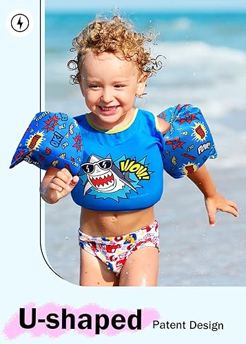 Miniatura 4 de Toddler Floaties, Swim Vest for Boys and Girls Age 2-6 Years Old, 30-50 Pounds Children Water Wings Arm Floaties in PuddleSeaPoolBeach