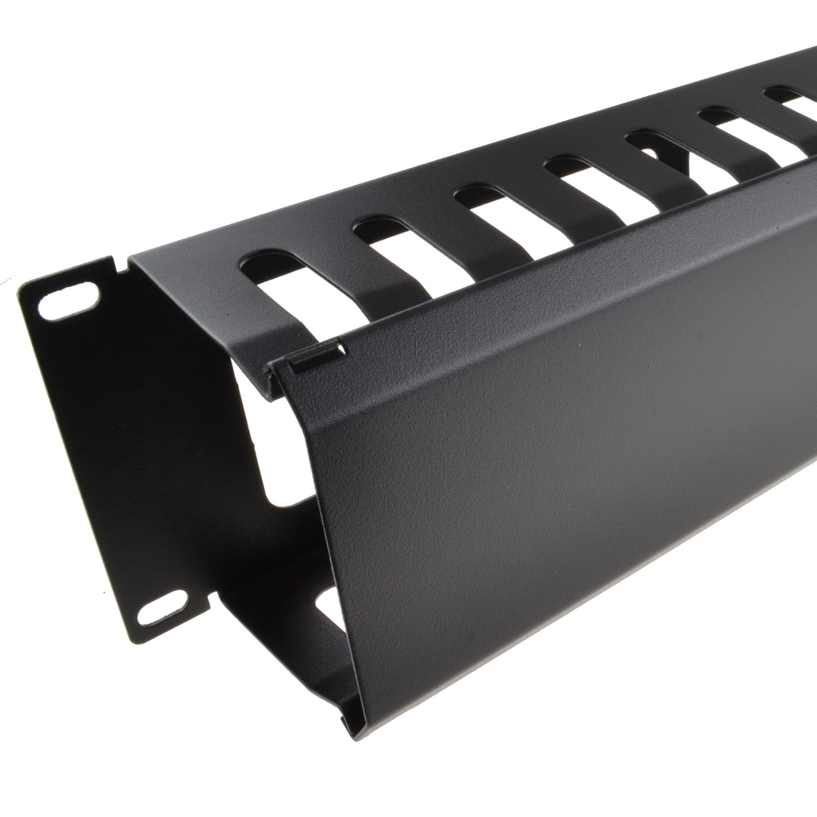 kenable Cable Management Bar Metal Dump Panel 2U for Data Cabinet 19 Inch Rack with VENT