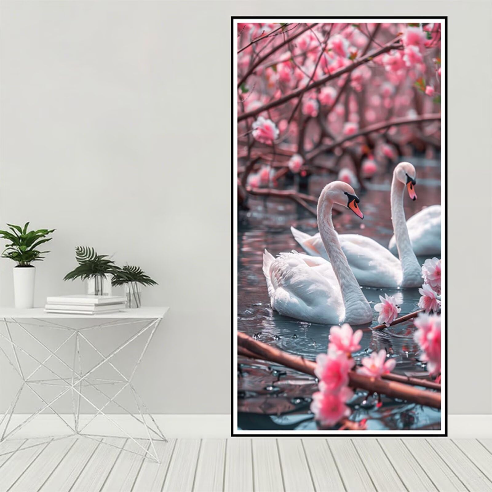 Diamentowa sztuka łabędź zestawy do malowania diamentami dla dorosłych, 5D Dimond Art Flower Gem Arts and Crafts Paintings, DIY, kryształ górski, haft krzyżykowy, malowanie według numerów, dzieci
