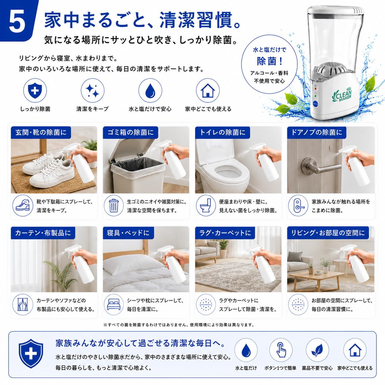 Amazon.co.jp: CLEAN MAKER クリーンメーカー 次亜塩素酸水生成器 次亜
