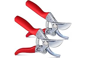 Kynup 2-Pack Pruner Shears for Gardening and Hedge Trimming, Heavy Duty Bypass...