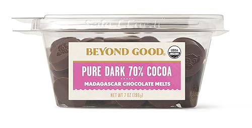 Beyond Good Chocolate 70 puro chocolate negro derretido paquete de 7 onzas Sin gluten USDA orgánico comercio directo vegano Kosher sin OMG Beyond Good Chocolate 70 puro chocolate negro derretido paquete de 7 onzas Sin gluten USDA orgánico comercio directo vegano Kosher sin OMG