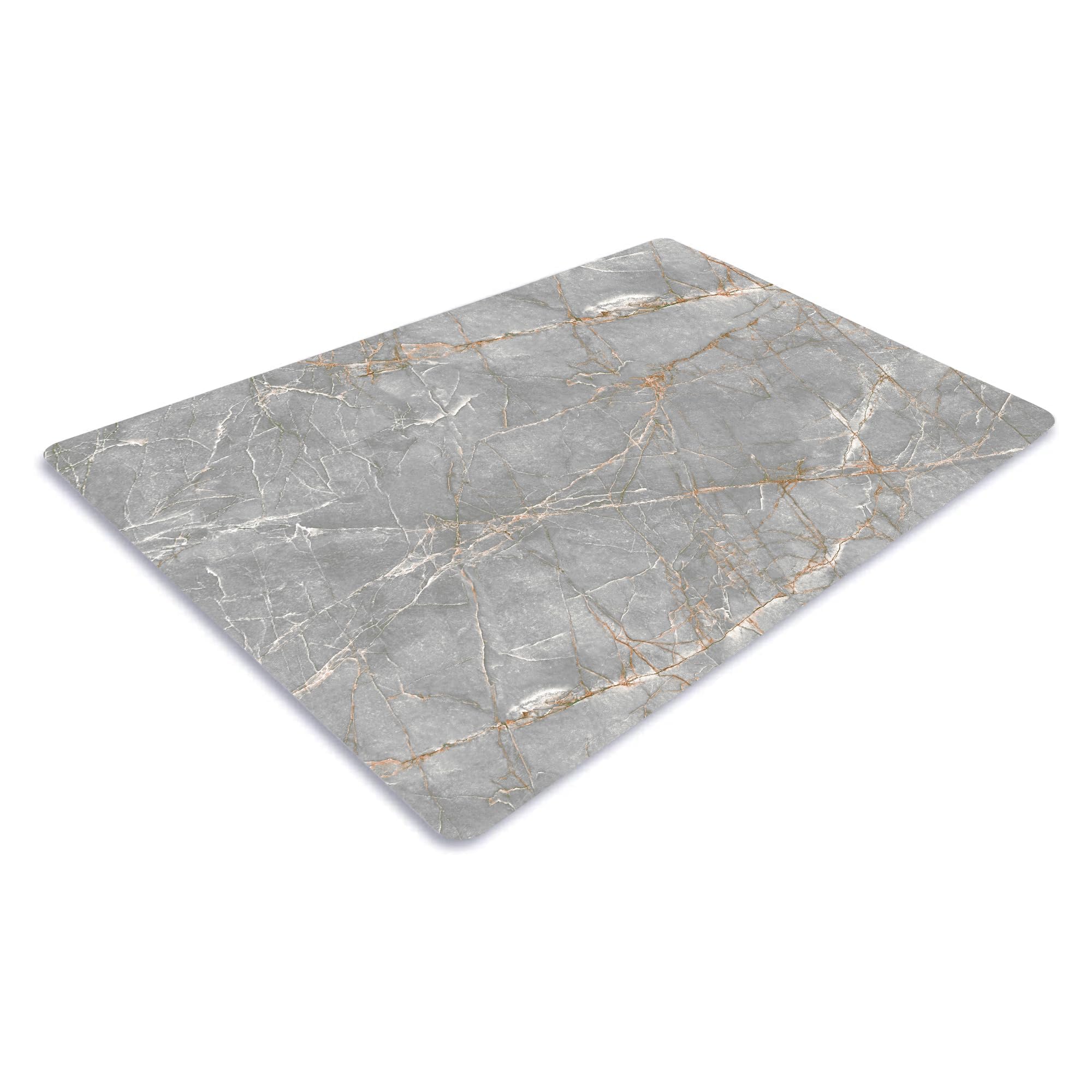 Pagnanno. Chopping Board-Catering Cutting Set-Kitchen Board-Glass Worktop Savers-Sink Chopping Board-Large-Worktop Protectors Heat Resistant-Marble Effect Grey (Design 13, 50 x 40 cm (Pack of 1))