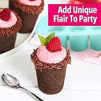 Vista 4 de Molde de silicona para vaso de chupito de 8 cavidades, molde de caramelo de chocolate de Pascua para dulces de corazón, bandeja antiadherente