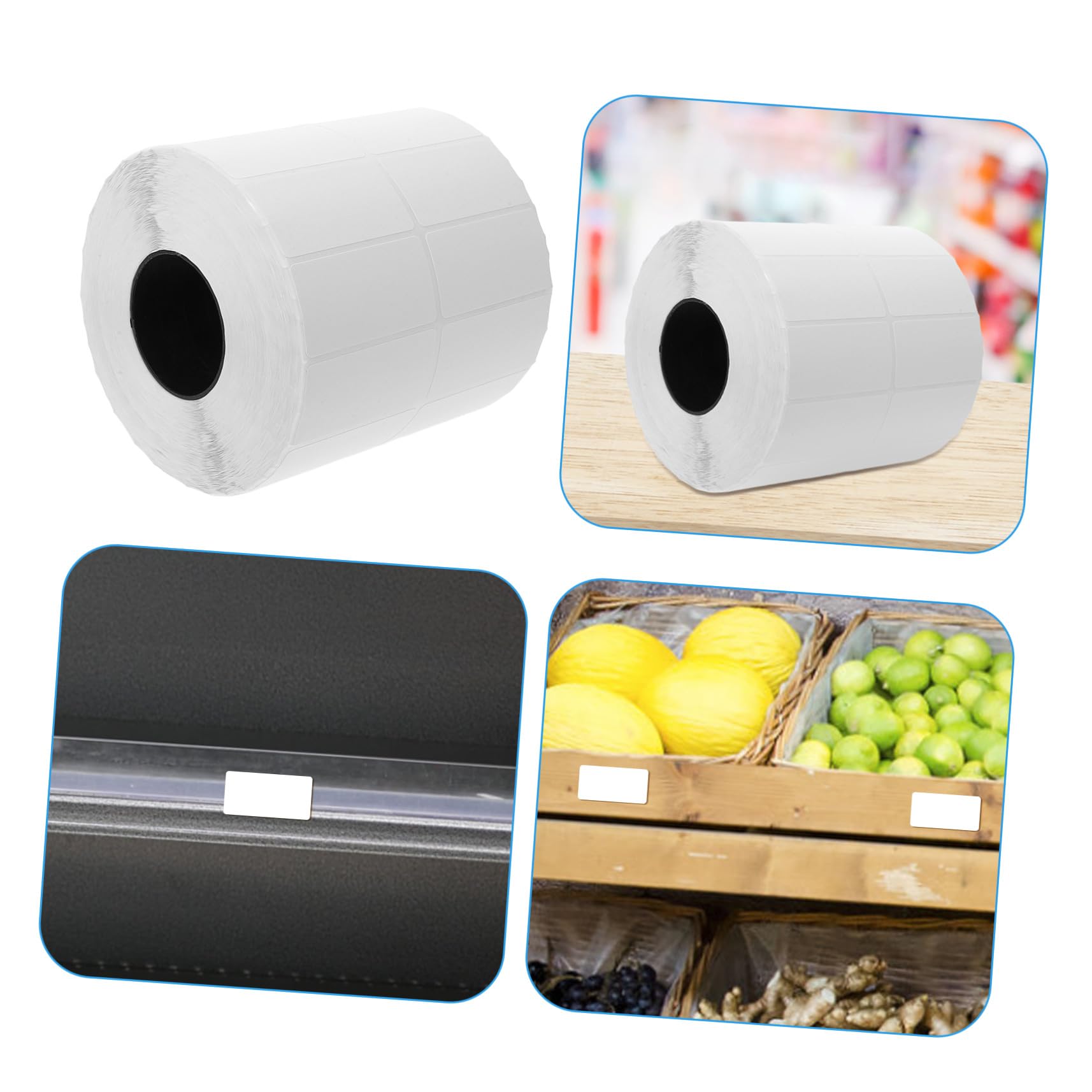 Etiquetas Adhesivas Rollo Cobre Unidades Pegatinas para Tarros Cocina Despensa Escritura Fácil Resistente