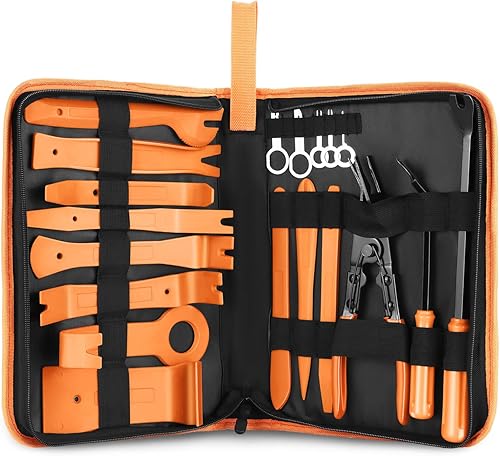 DNA MOTORING TOOLS-00248 - Kit de herramientas de extracción de molduras de automóvil juego de removedor de tapicería de pinzas para panel de puerta