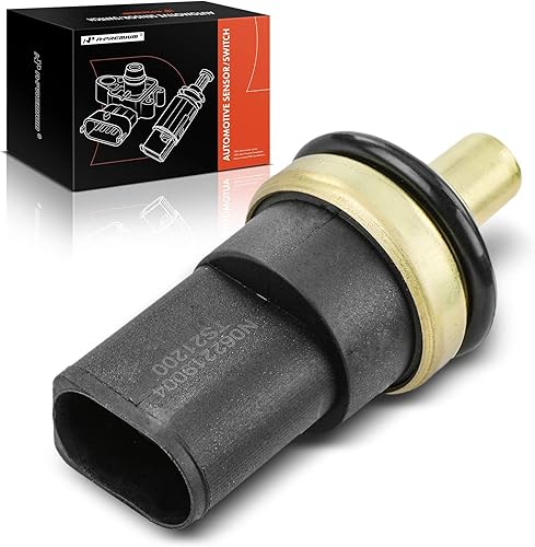 A-Premium Sensor de temperatura del refrigerante del motor compatible con Volkswagen Jetta Passat Tiguan Beetle GTI Eos CC Audi A3 A4 A5 A6 A7