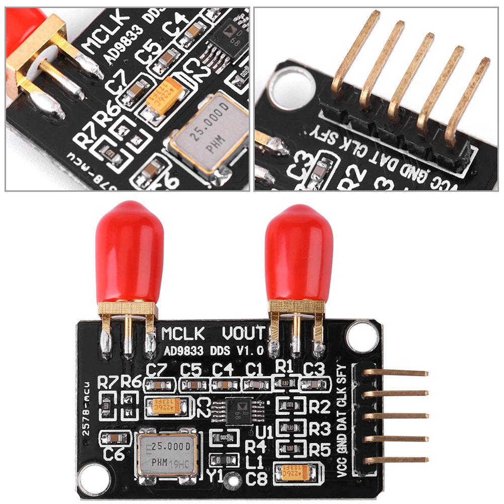 Modulo Generatore di Segnale DDS AD9833 0-12,5 MHz Onda Quadra Triangolare Sinusoidale 2,3-5,5 V per Elettronica Sperimentale