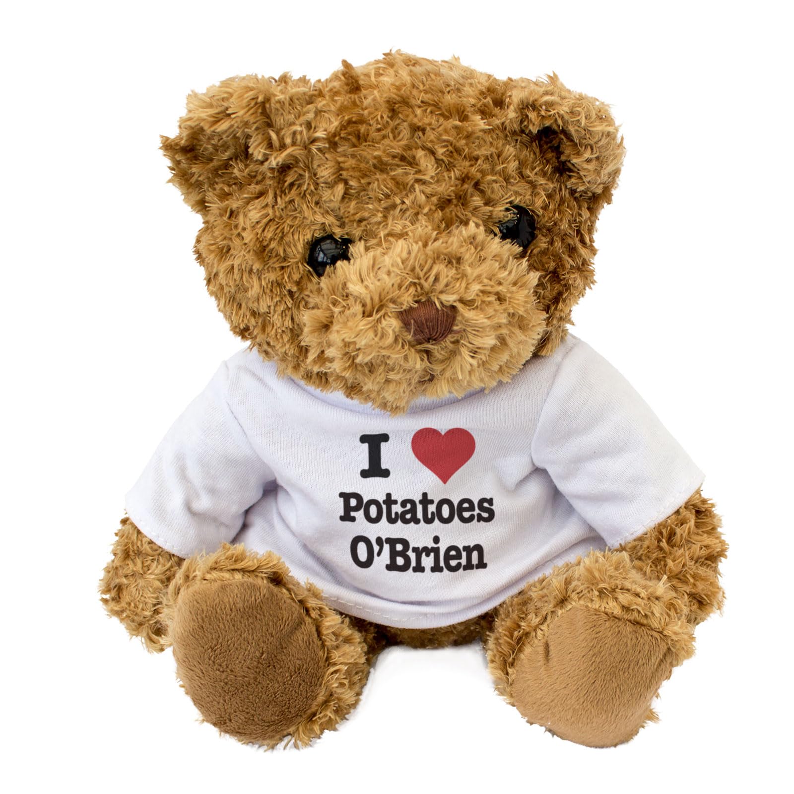 I LOVE POTATOES O'BRIEN - Teddy Bear - Cute Cuddly Soft Adorable - Gift Present, Brown - Image 2