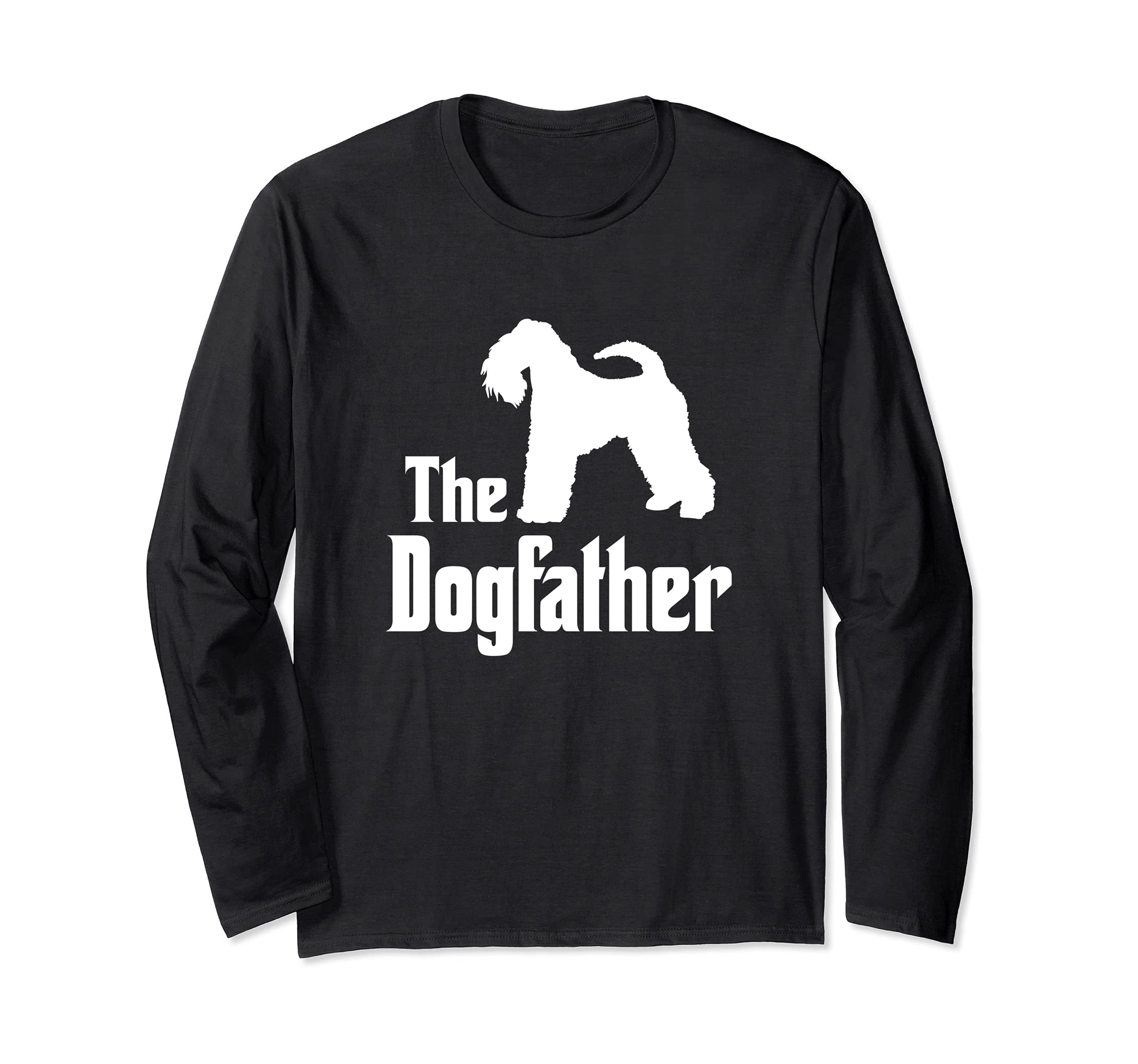The Dogfather - funny dog gift, funny Kerry Blue Terrier Long Sleeve T-Shirt, Black
