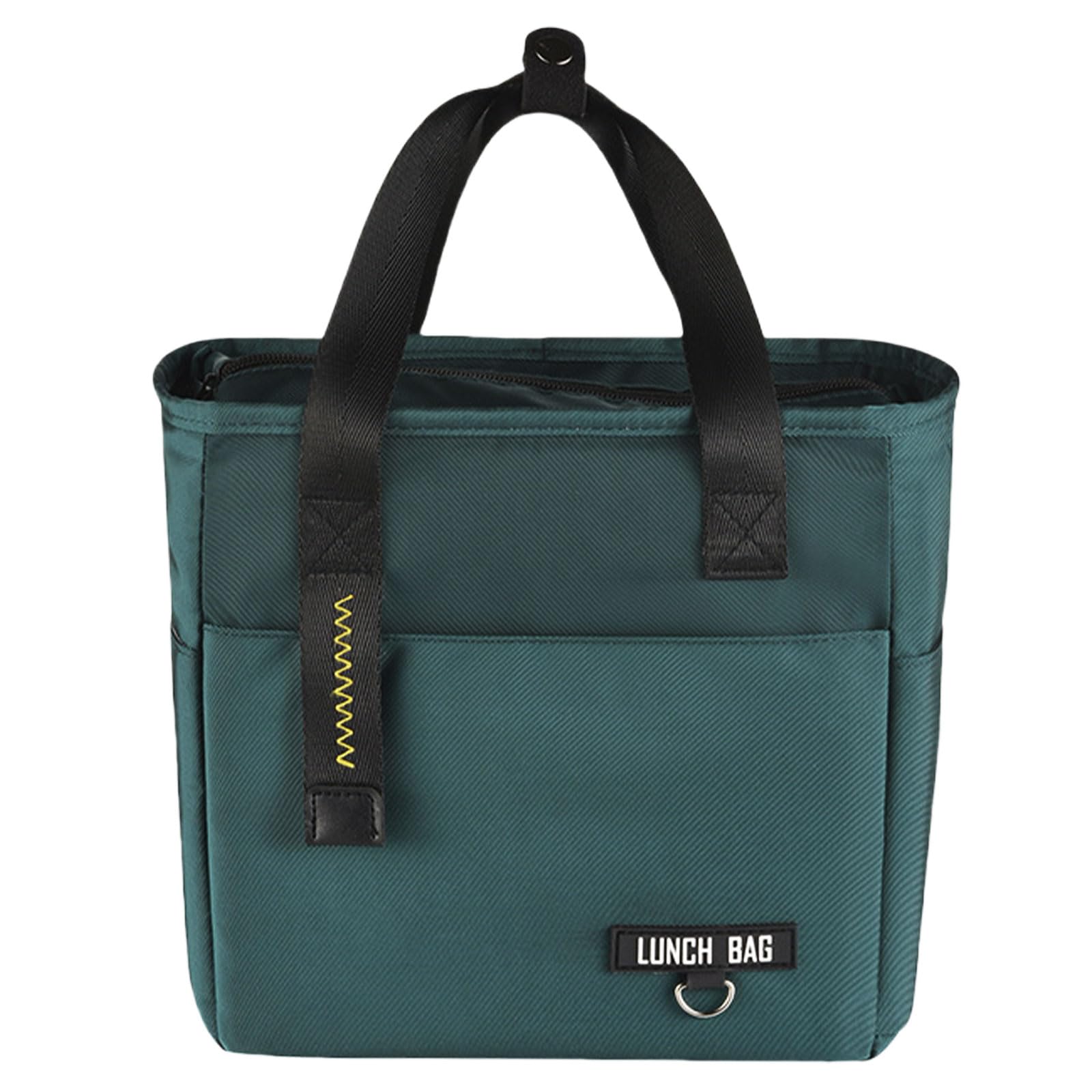 Lunch Bags Insulated Lunch Bag - Cooler Bags with Handle for Women Boys Girls Large Cooler Tote Portable Cool Bag Waterproof Lunchbag for School for Work Picnic - Large Green