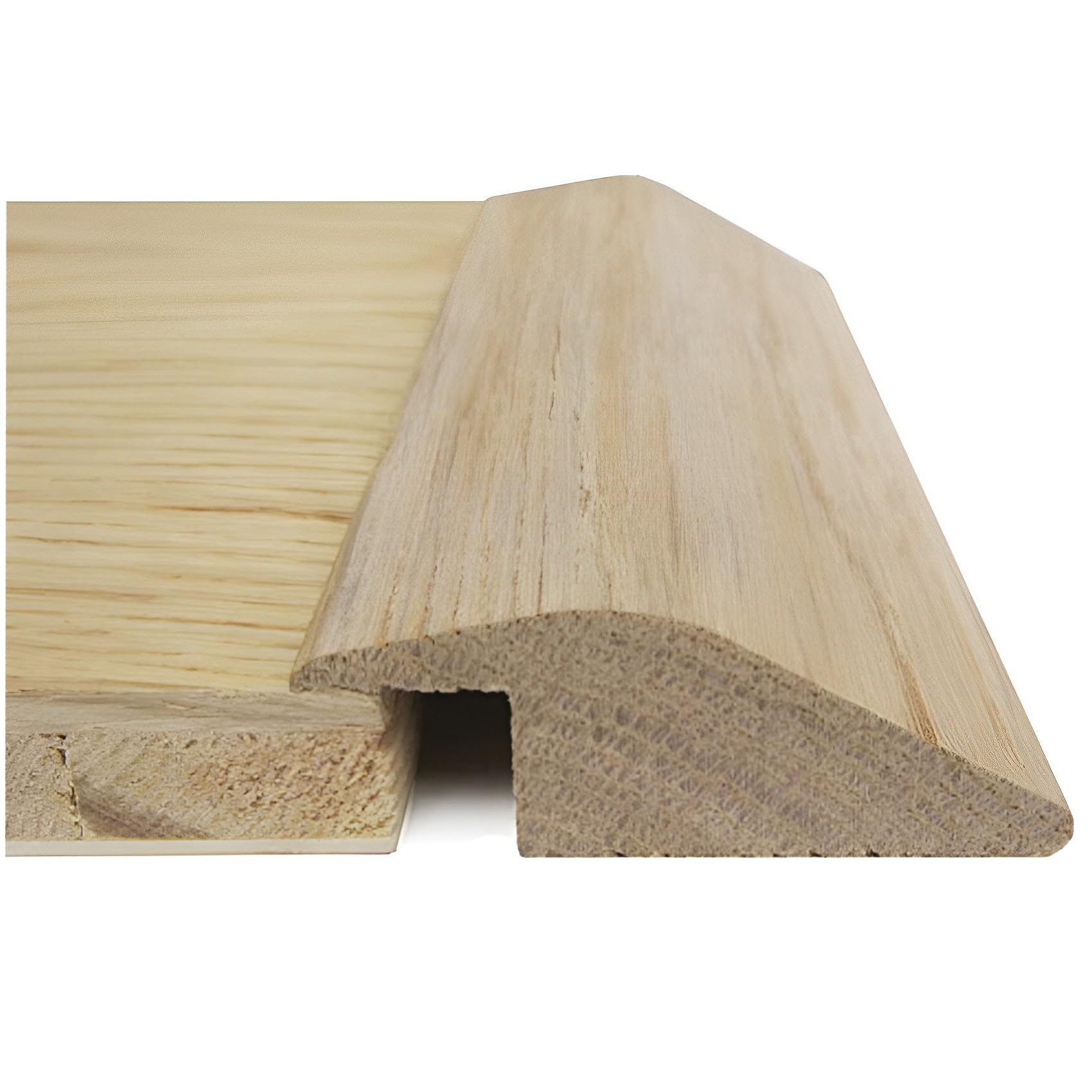 Buy Solid Oak Door Threshold Ramp 15mm R Section Ramp Reducer, 90cm