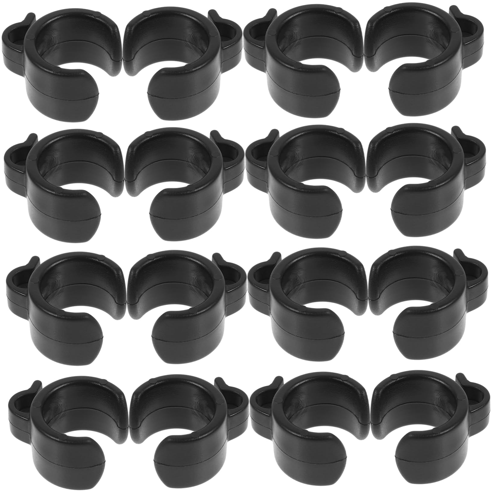 BESPORTBLE 20Pcs Cable Clip for Mic Stand Phone Holder Cord Storage Clips Easy Installation Portable Design for Live Streaming Recording Studio Organization