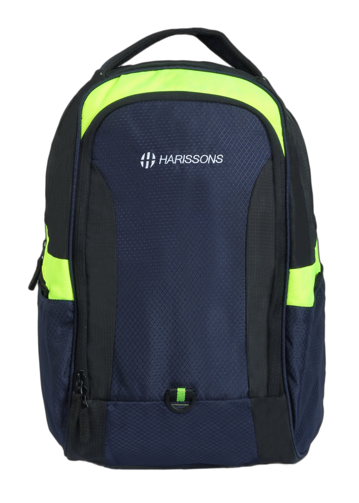 Neon Navy Blue & Orange Laptop Backpack