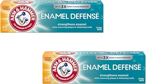 ARM & HAMMER Truly Radiant Blanqueamiento & Fortalecimiento Esmalte pasta dental menta fresca., paquete de de 2
