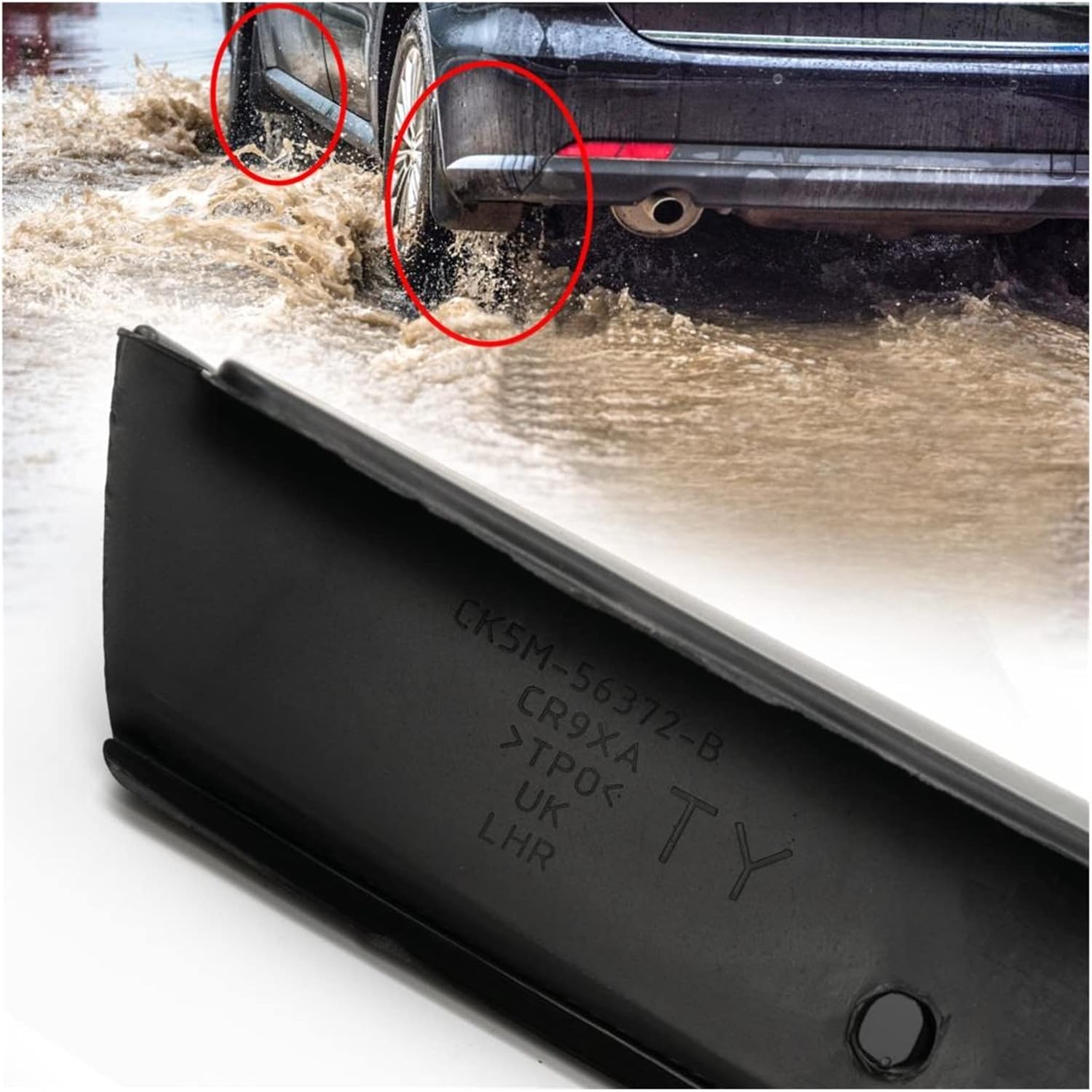 4X Mudflaps Mud Flap Front Rear Mudguard Splash Fender Protector Compatible with Land Rover Range Rover L405 Vogue 2012-2021 Car Accessories