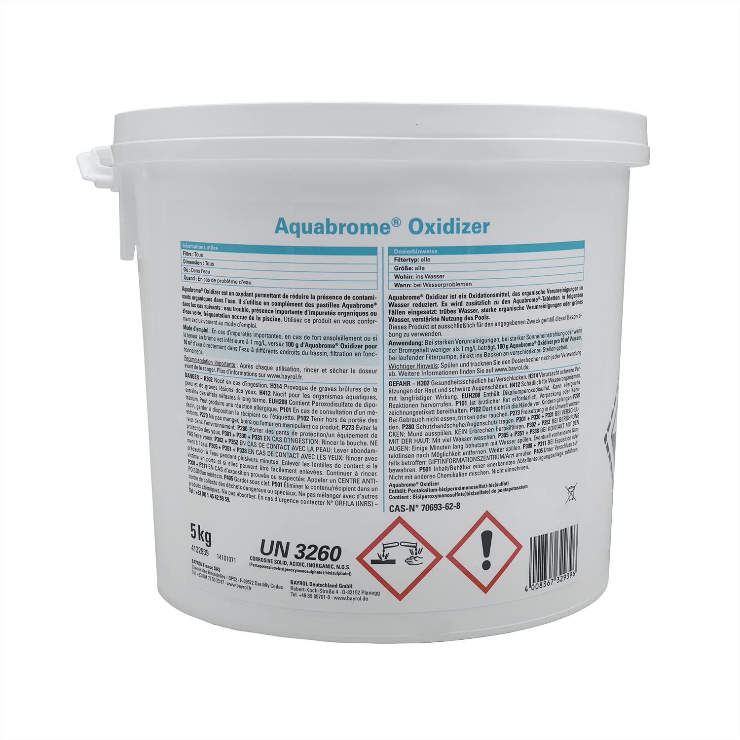 Brome Bayrol Aquabrome Oxidizer (Regenerator) 5 kg + 12 bandelettes
