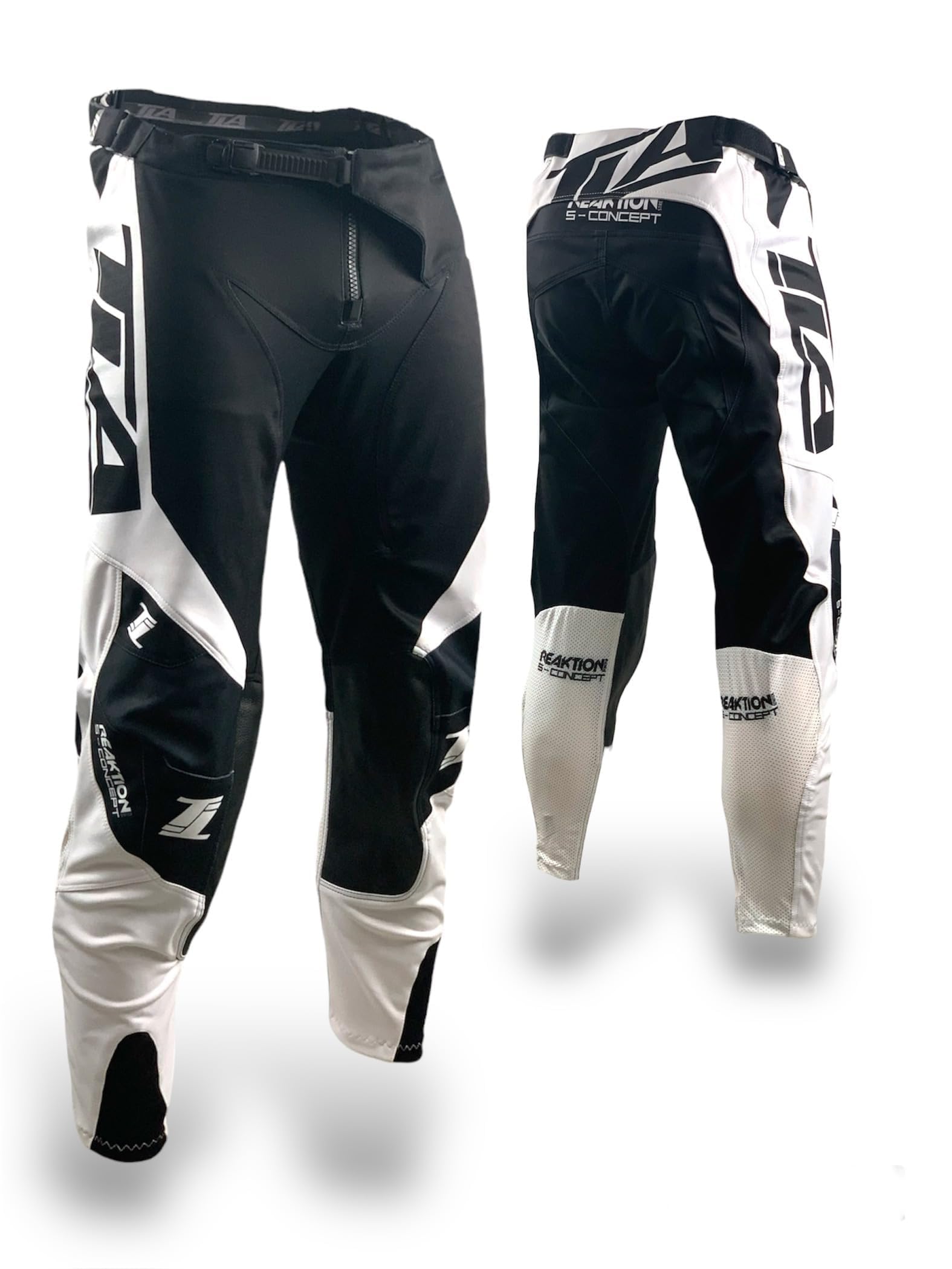 TLA REAKTION S-Concept - Pantalones de Moto de Cross, Enduro, Quad, elásticos, Ligeros, Transpirables, Tallas hasta 46-6XL, para Hombre y Mujer, Ropa de Moto, Traje de Motocross, Enduro, Quad
