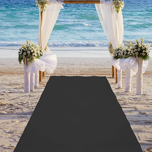 Miniatura 2 de Alfombra de neopreno reutilizable de plástico antideslizante con parte trasera de goma para pasillo, pasillo, alfombra para decoración de bodas,