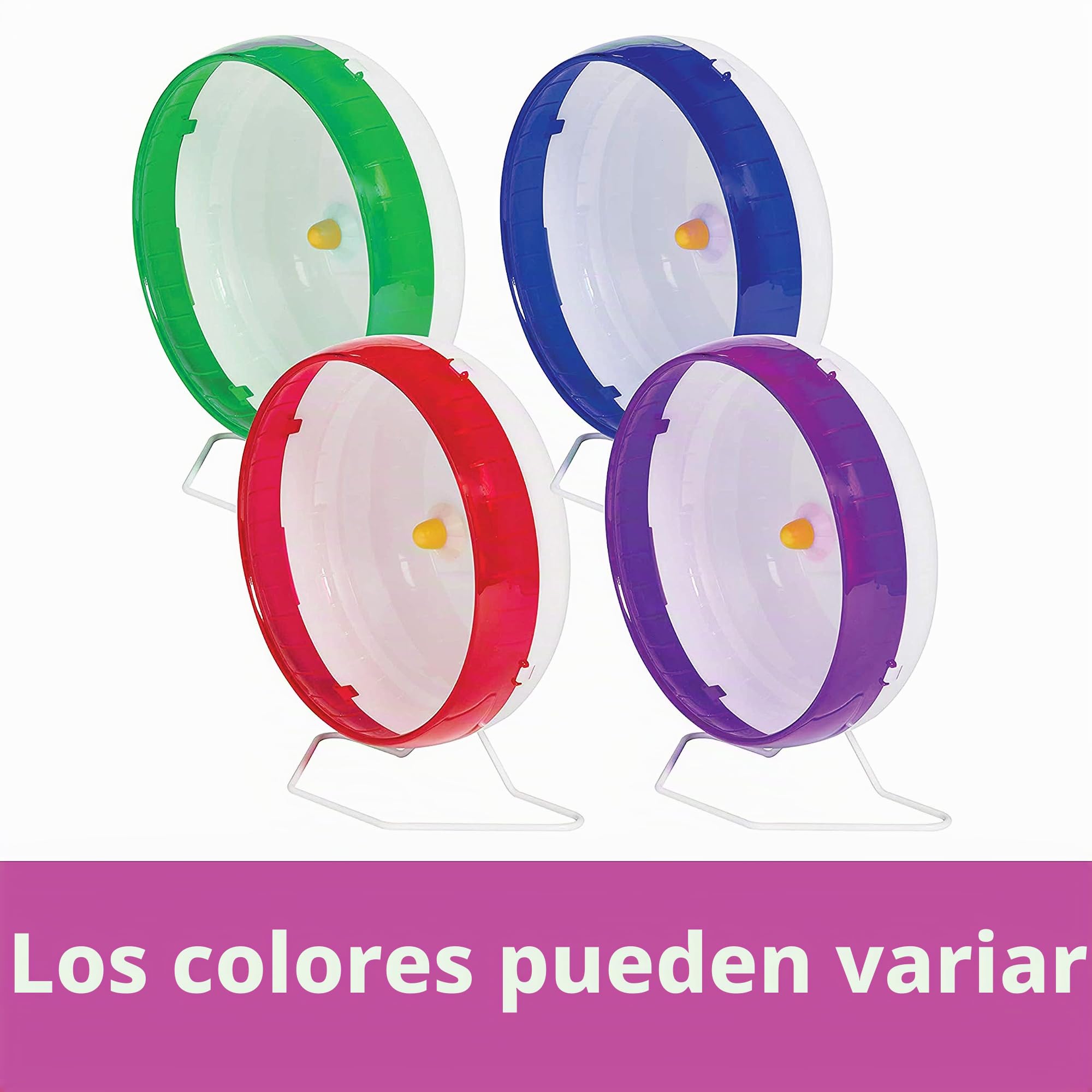 Kaytee Rueda giratoria silenciosa para Mascotas sirias o hámsteres de Raza Grande, Deslizadores de azúcar y jerbos, Grande de 10 Pulgadas