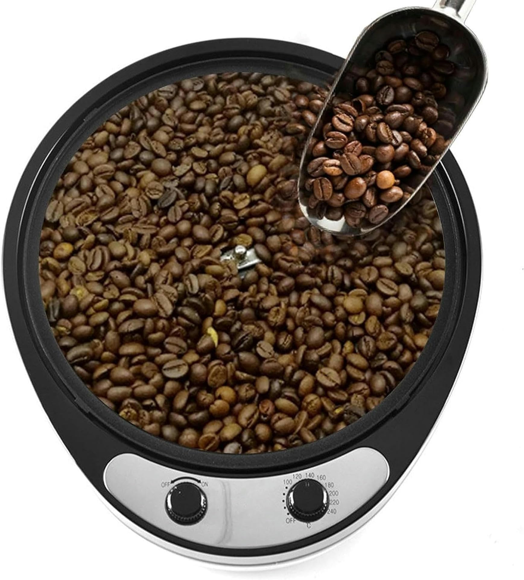 Machine à torréfier le café électrique pour éviter les grains brûlés grâce aux 45°