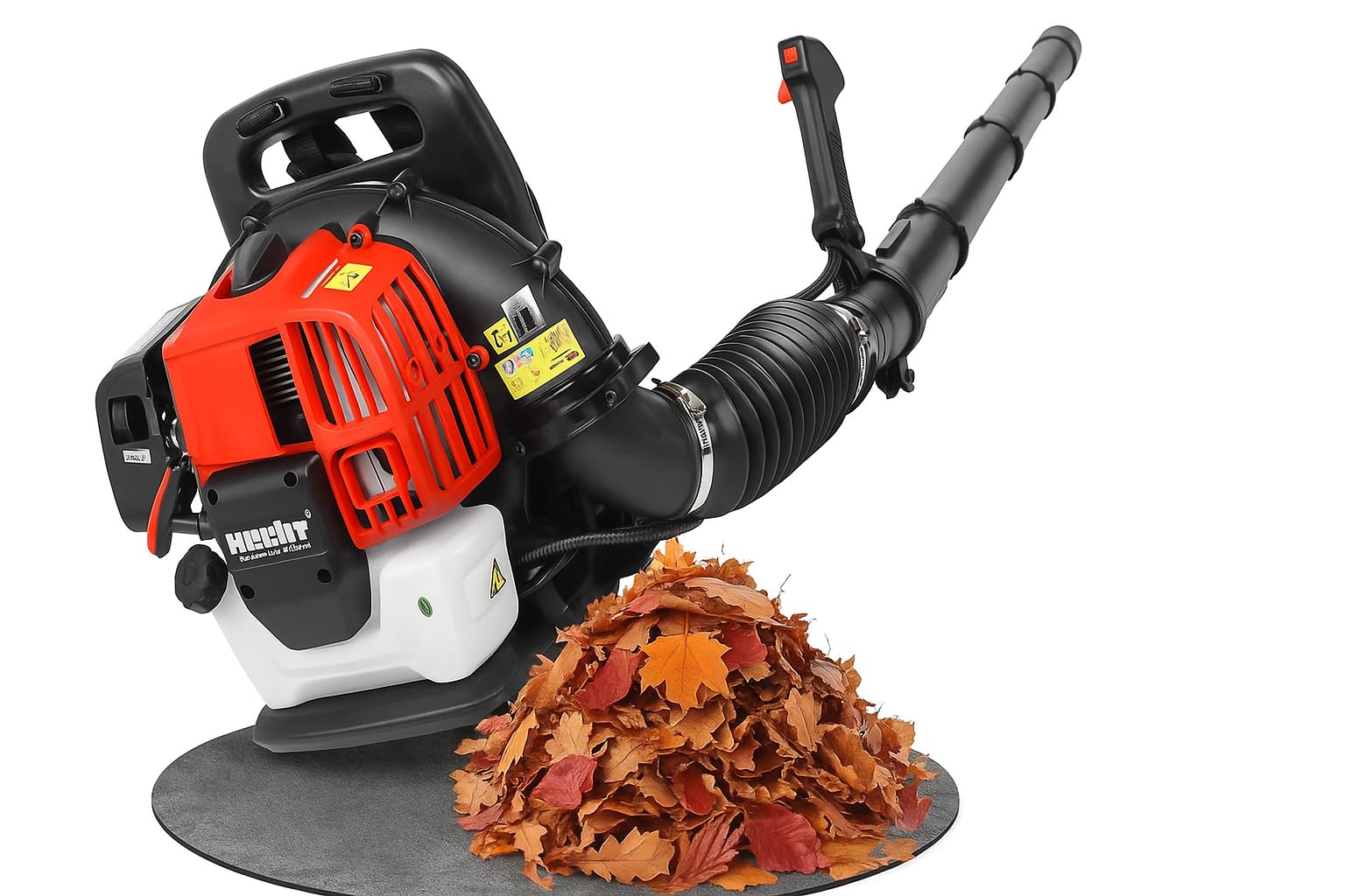 HECHT Benzin Laubbläser 43 cm³, bis 180 km/h & 792 m³/h – 6,5 kg Simple-Start & Anti-Vibration Rückenaufnahme  
HECHT Be