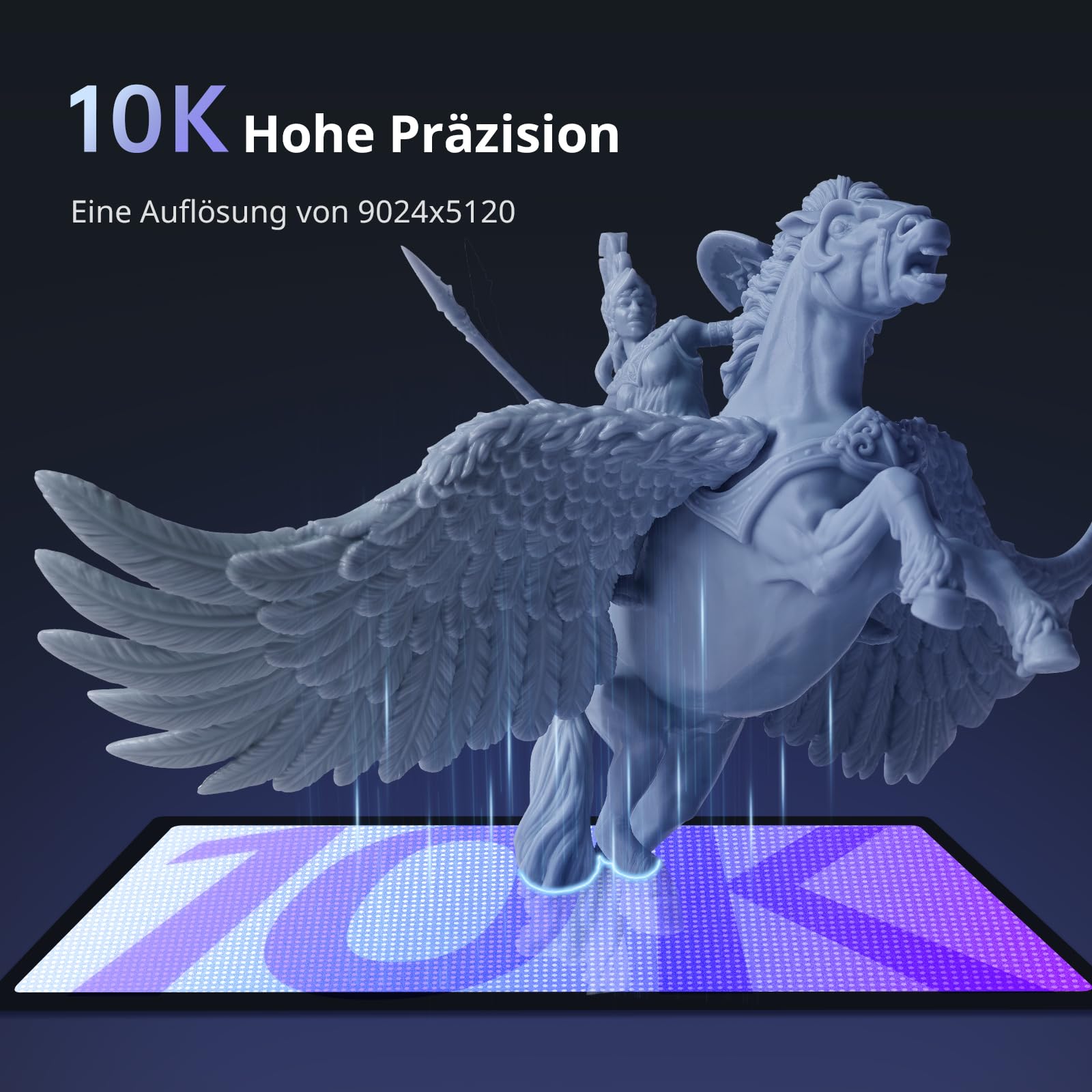 ANYCUBIC Photon Mono 4 – 10K Einsteiger 3D Drucker mit 70 mm/h (High Speed Resin) | 7" Monochrom-LCD, LighTurbo System, perfekt für den ersten 3D-Druck, 153,4x87x165mm
