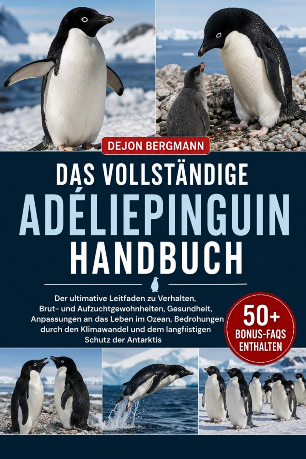 DAS VOLLSTÄNDIGE ADÉLIEPINGUIN-HANDBUCH: Der ultimative Leitfaden zu Verhalten, Brut- und Aufzuchtgewohnheiten, Gesundheit, Anpassungen an das Leben ... Schutz der Antarktis (German Edition)