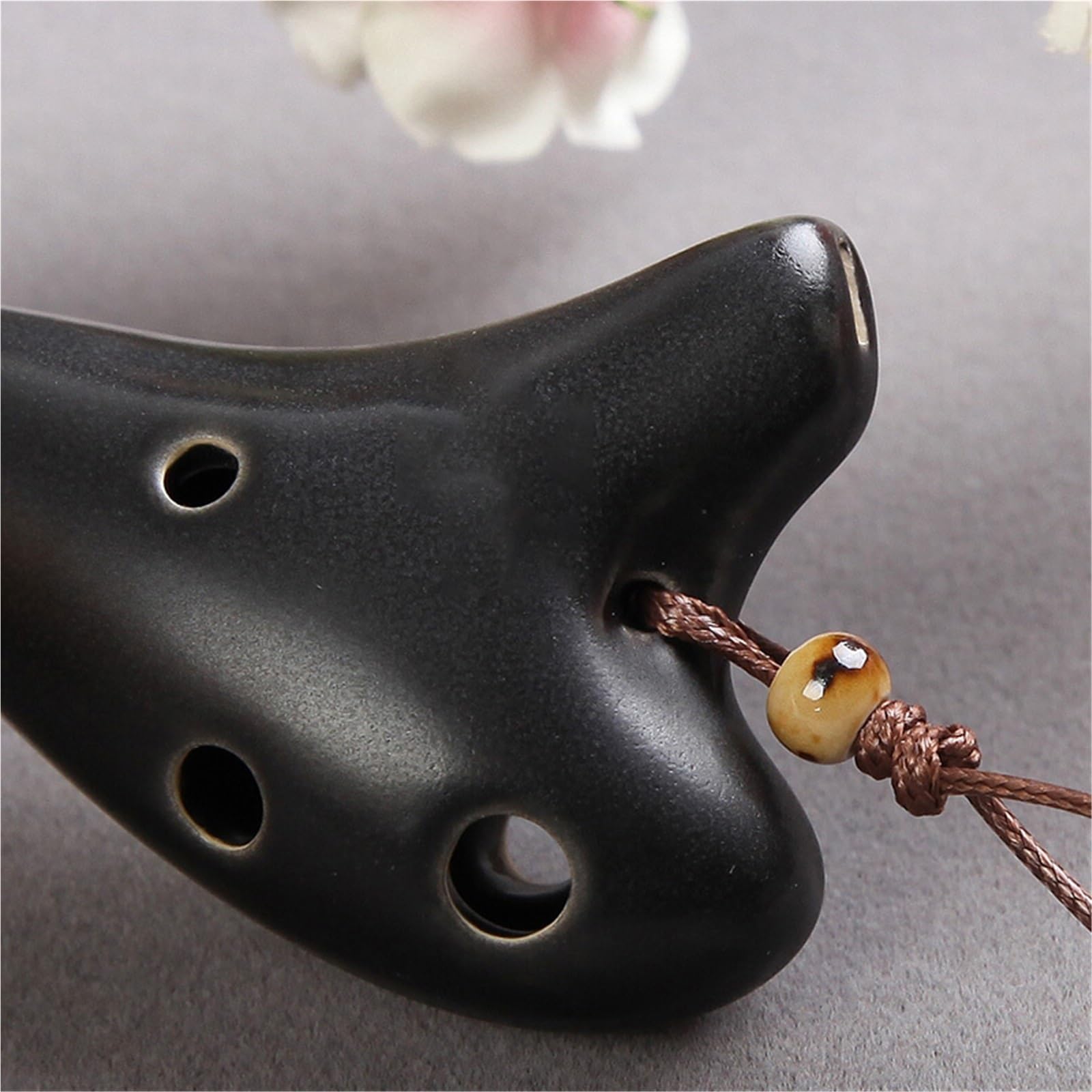 Ocarina Chiave Ocarina High C A 6 Fori Mini Nero Prestazioni Professionali Adatto Ai Principianti