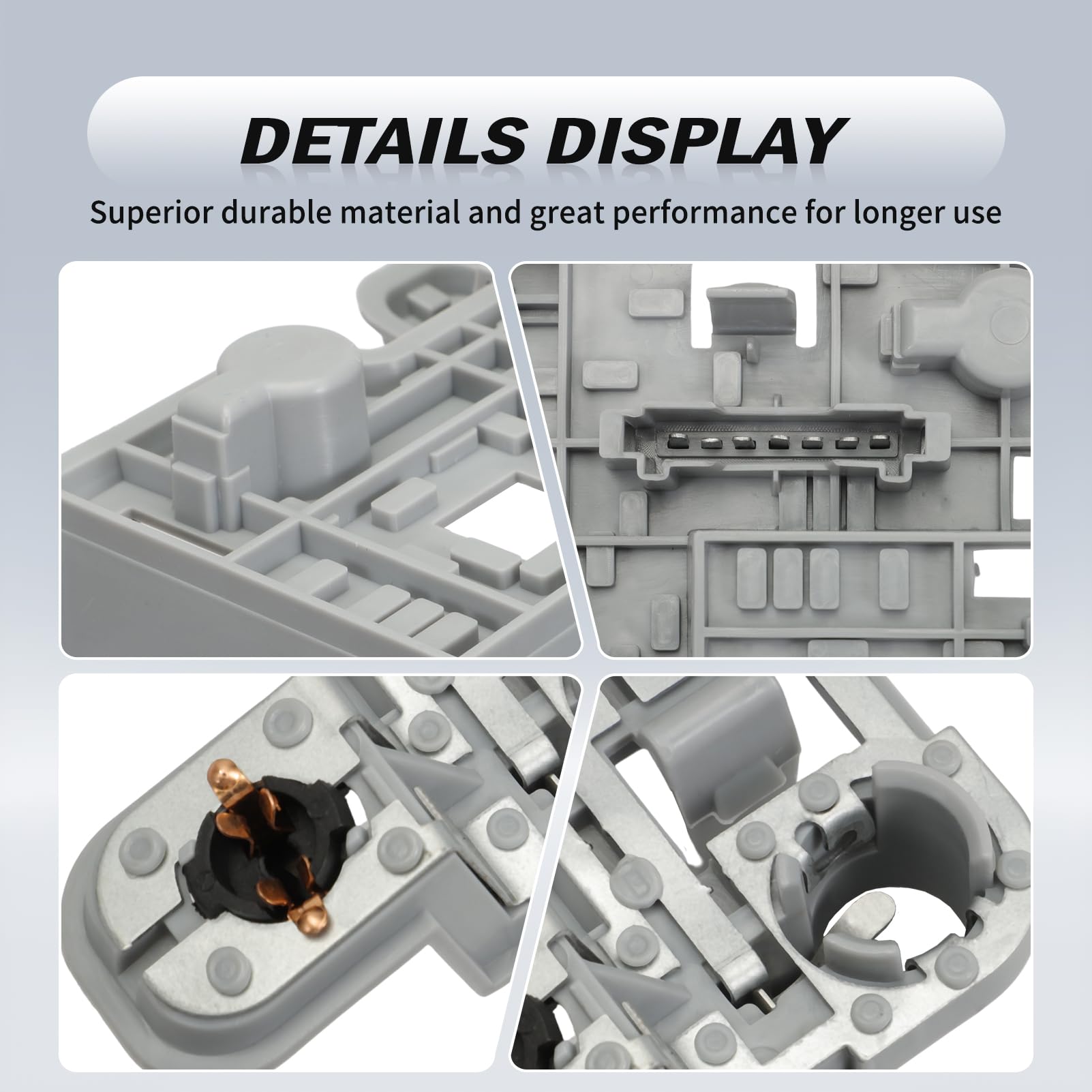 Plaque de Circuit d'Éclairage Arrière Droite, Porte-lampe Gris, Compatible avec Classe C W204 Berline 2007-2010, 2048201500, 2048201600, 2115450328