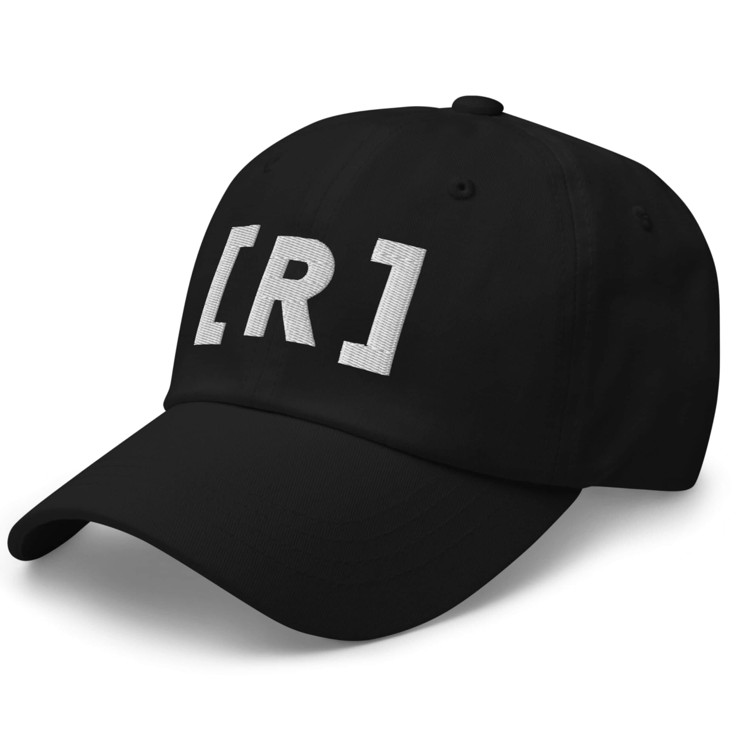 Residente Hat (Embroidered Dad Cap) Letter R Baseball hat Black Adjustable