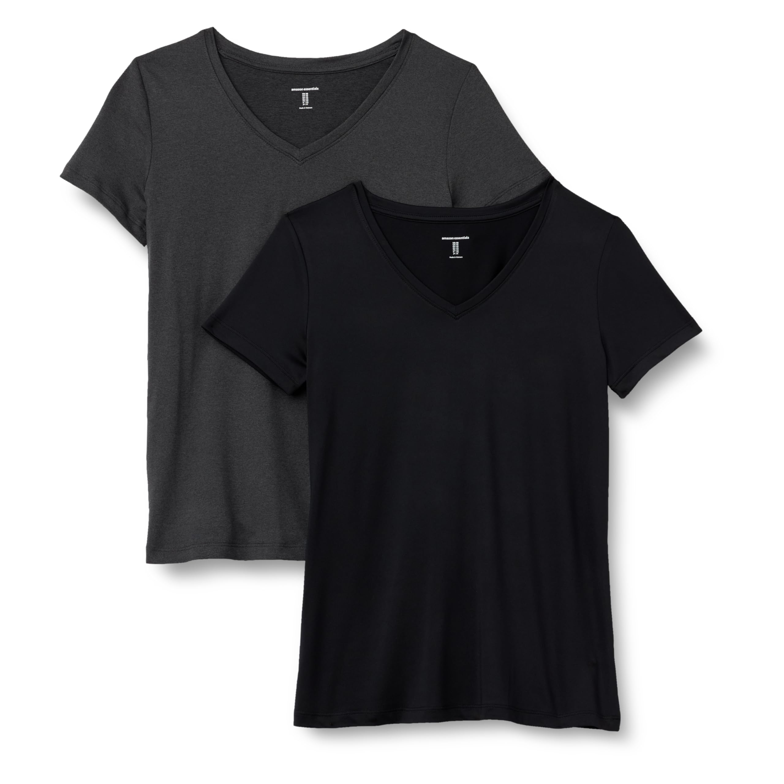Amazon Essentials Mujer Camiseta Elástica de Secado Rápido, Manga Corta y Cuello en V (Hay Tallas Grandes) — view 23