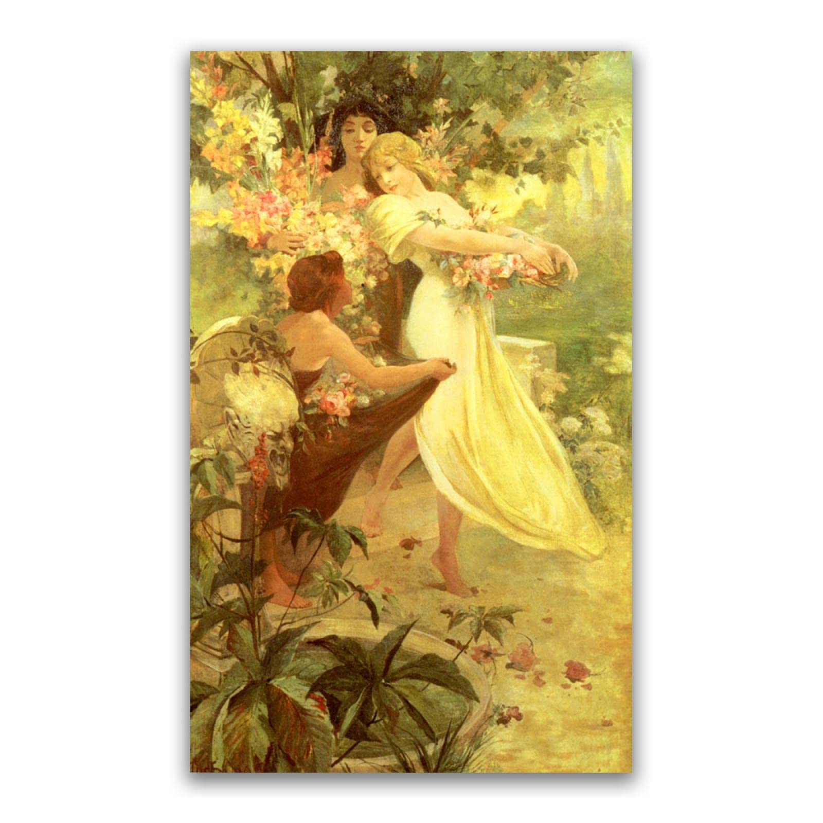 Amazon.com: Alphonse Mucha Painting Vintage Woman Posters and
