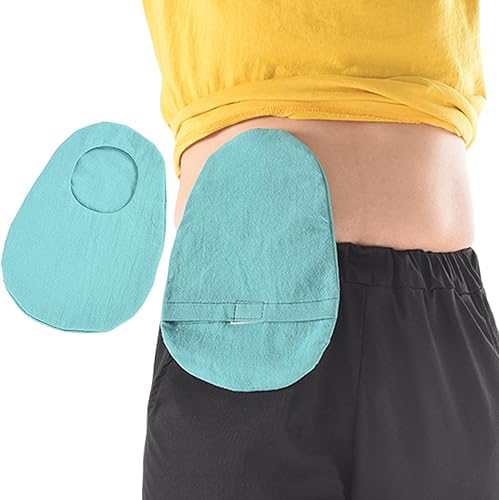 Fundas para bolsas de ostomía para cinturón de ostomía, ligeras, fundas de colostomía con apertura, de algodón, transpirable y agradable a la piel,