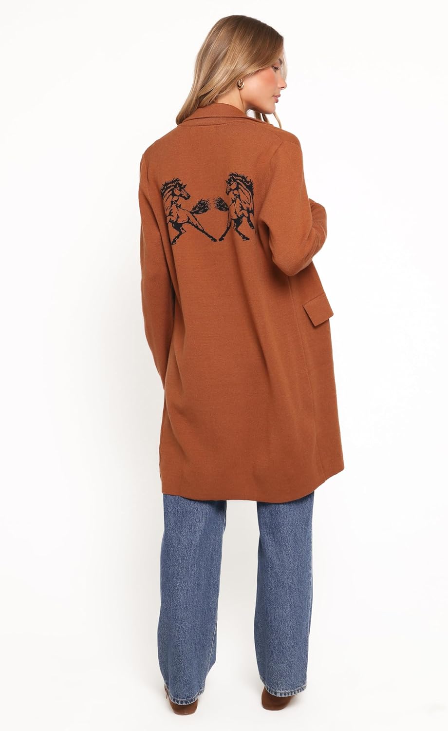 Petal & Pup Women's Chester Horses Coatigan