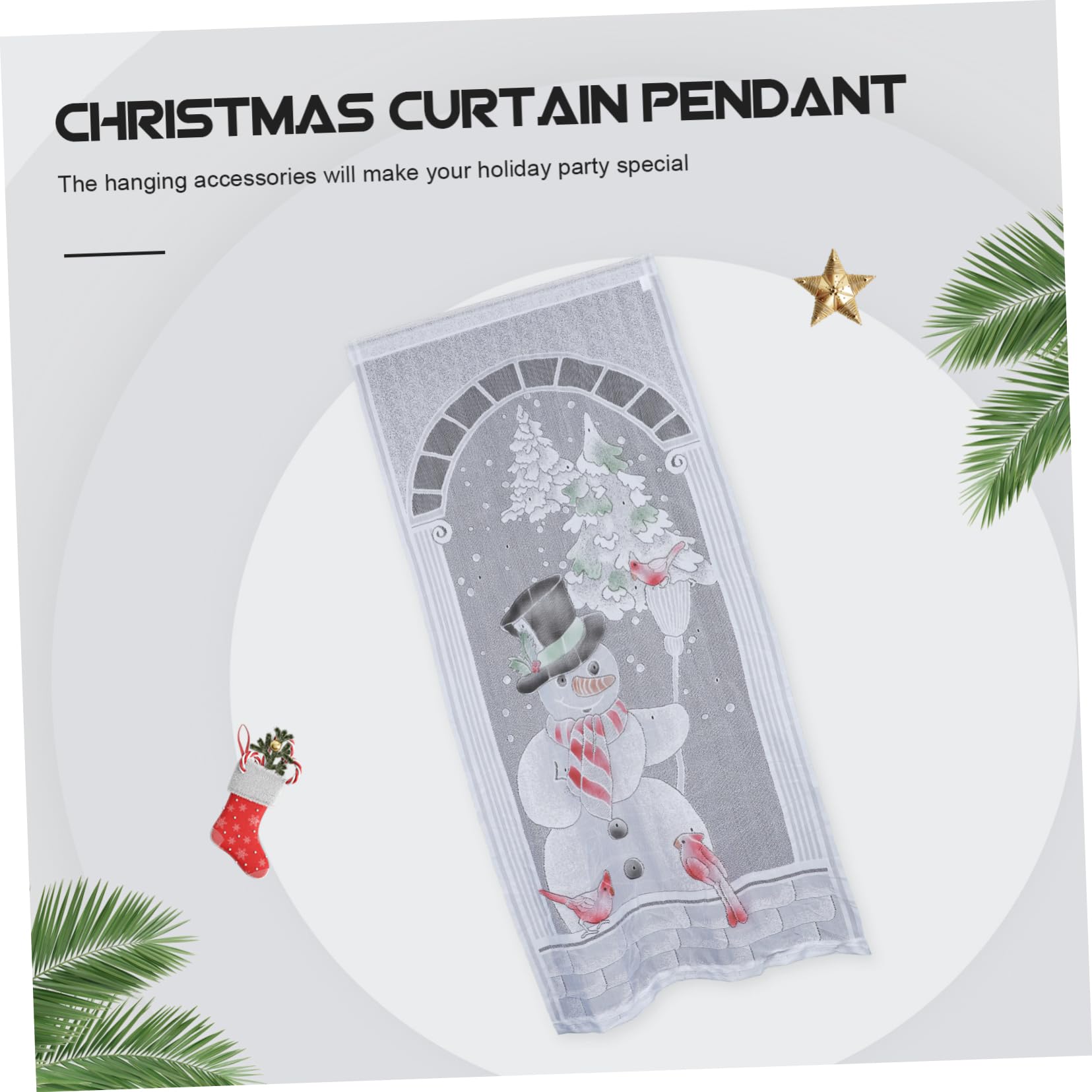 Cabilock 7 Sätze Weihnachten leuchtende Vorhänge Tür Dekoration im Weihnachtsstil LED Rot lichtvorhang licht Vorhang leuchtende Heimdekoration leuchtender Weihnachtsanhänger Polyester Weiß