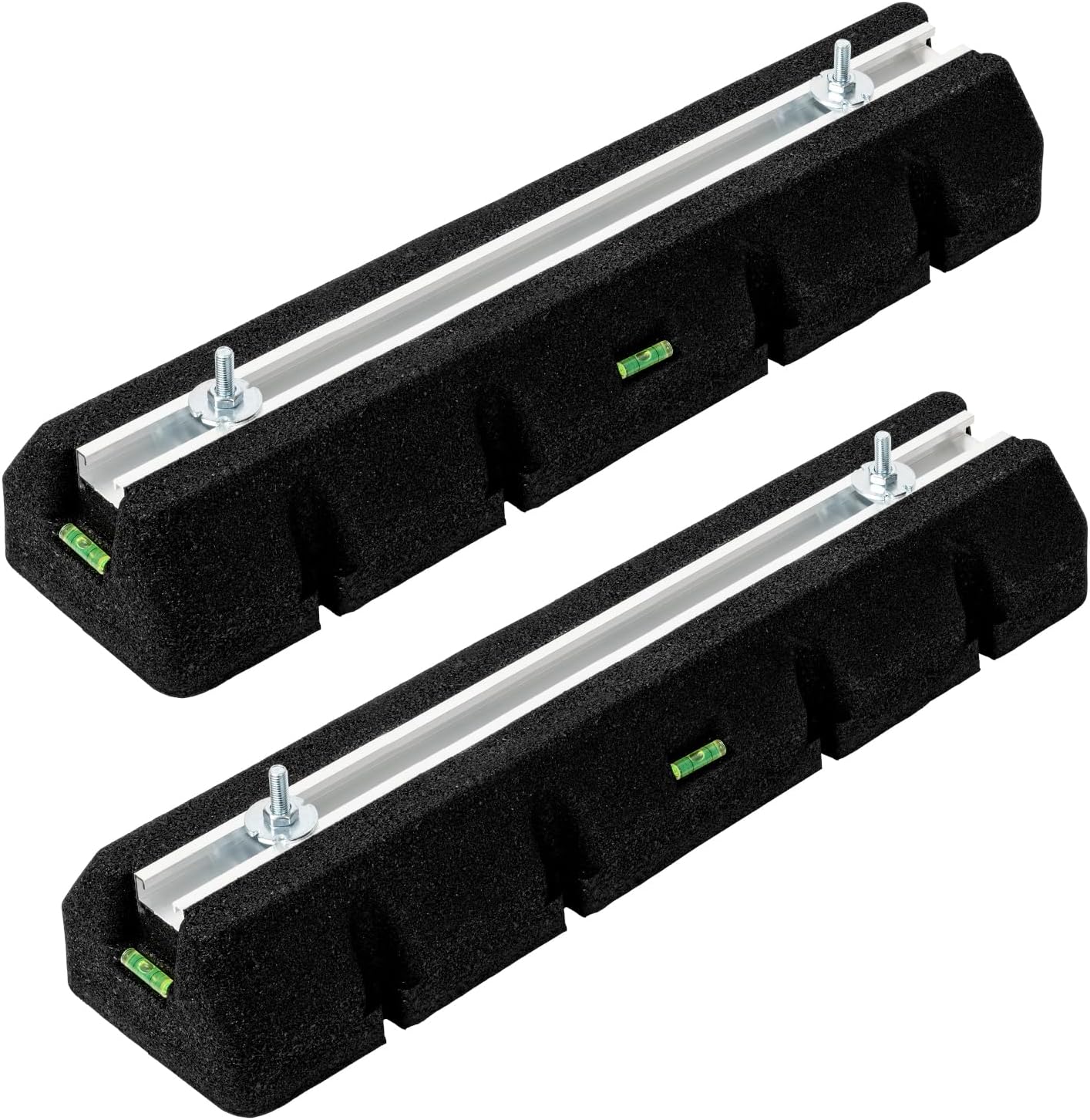 2PACK Mini Split Pad for 9000-60000BTU, Shockproof Rubber Floor Mounting Base Pad Heavy-Duty Air Conditioner Pad Kit Max Load 2000 Lbs for Outdoor Condenser Units (2PACK 9000-60000BTU)