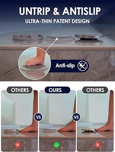 Miniatura 5 de Luces solares para muelle, disco LED súper brillante para exteriores, impermeables, antideslizantes y antitropiezos, perfil bajo para marina,