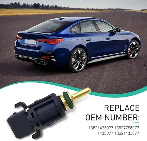 Miniatura 4 de 1 manguera de radiador de automóvil, sensor de temperatura del refrigerante, sensor de temperatura del agua duradero, piezas de repuesto #1433077