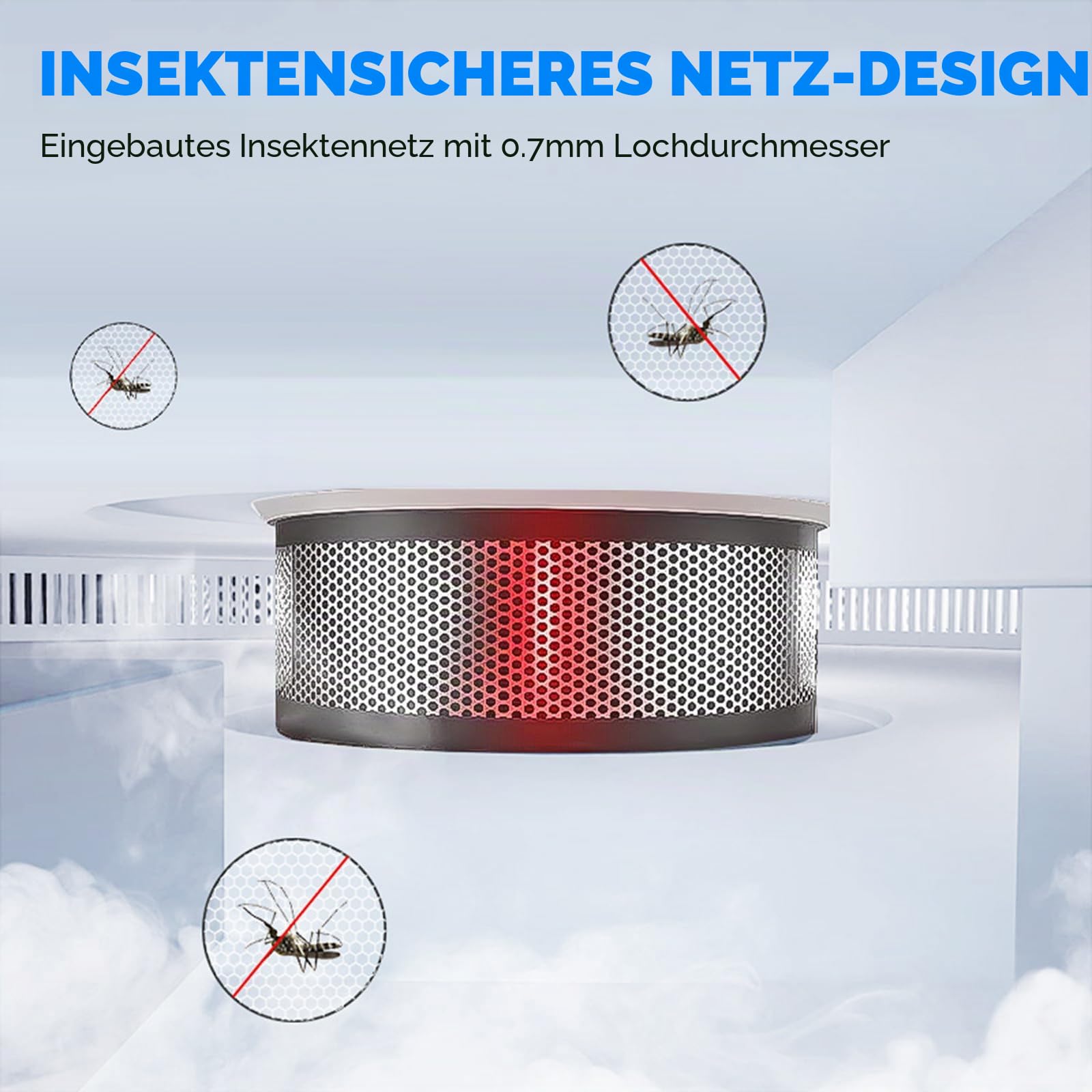 Smart Rauchmelder,WLAN-Rauchmelder, kompatibel mit Tuya/Smart Life APP，Kein Gateway erforderlich ，85 dB Warnsignal, vernetzter Mini-Rauch- und Feuermelder,S100B-CR-W (4er Pack)